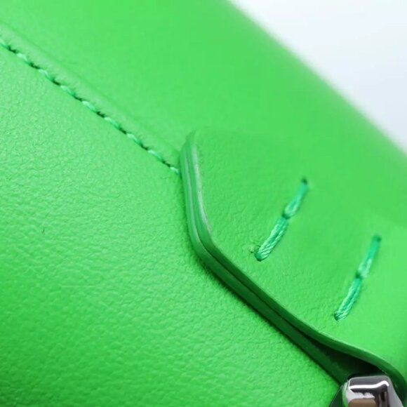 FENDI Bottle Holder Water bottle Leather Green Auth - Picture 5 of 7